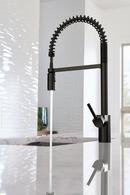 Moen Matte Black Single Handle Pull Down Pre-Rinse Kitchen Faucet with Power Clean Technology 