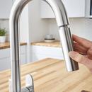 American Standard Stainless Steel Single Handle Pull Down Sensor Kitchen Faucet 