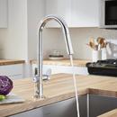 American Standard Stainless Steel Single Handle Pull Down Sensor Kitchen Faucet 
