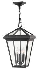 Hinkley Museum Black 12 x 19-1/2 in. 180W 3-Light Ceiling Mount Candelabra E-12 Outdoor Pendant 