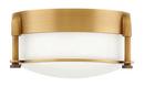 Hinkley Heritage Brass 16W 1-Light Integrated LED Flush Mount Ceiling Fixture 