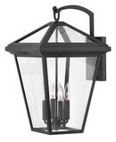 Hinkley Museum Black 240W 3-Light Medium E-26 LED Outdoor Wall Sconce 