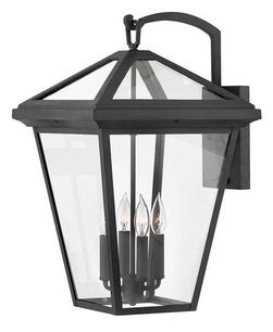 240W 3-Light Medium E-26 LED Outdoor Wall Sconce in Museum Black