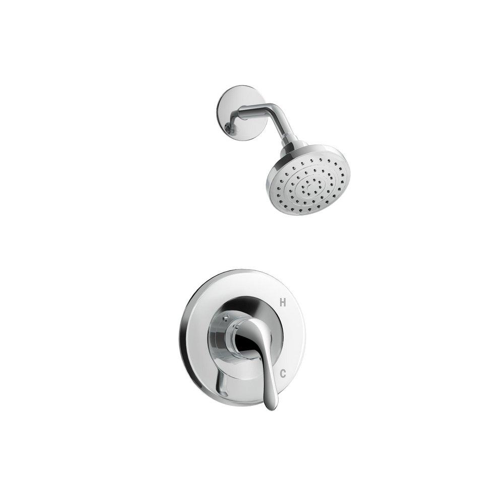 PROFLO® Chrome 1.75 gpm Shower Faucet Trim Only with Single Lever Handle for PF3001 Tub and Shower Valve 
