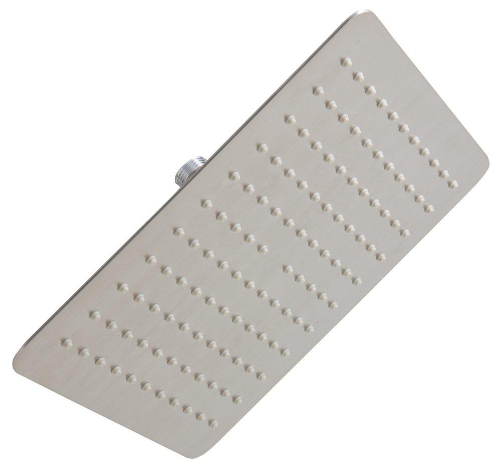 Signature Hardware Brushed Nickel Single Function Rain Showerhead 