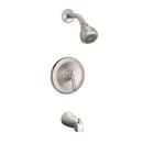 PROFLO&reg; Brushed Nickel Single Handle Single Function Bathtub & Shower Faucet (Trim Only) 