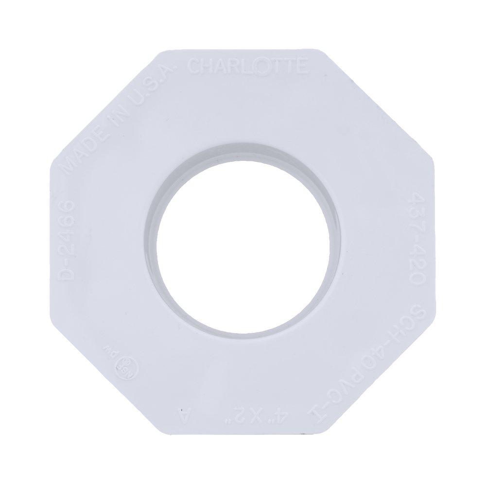White PVC Schedule 40 Bushing 