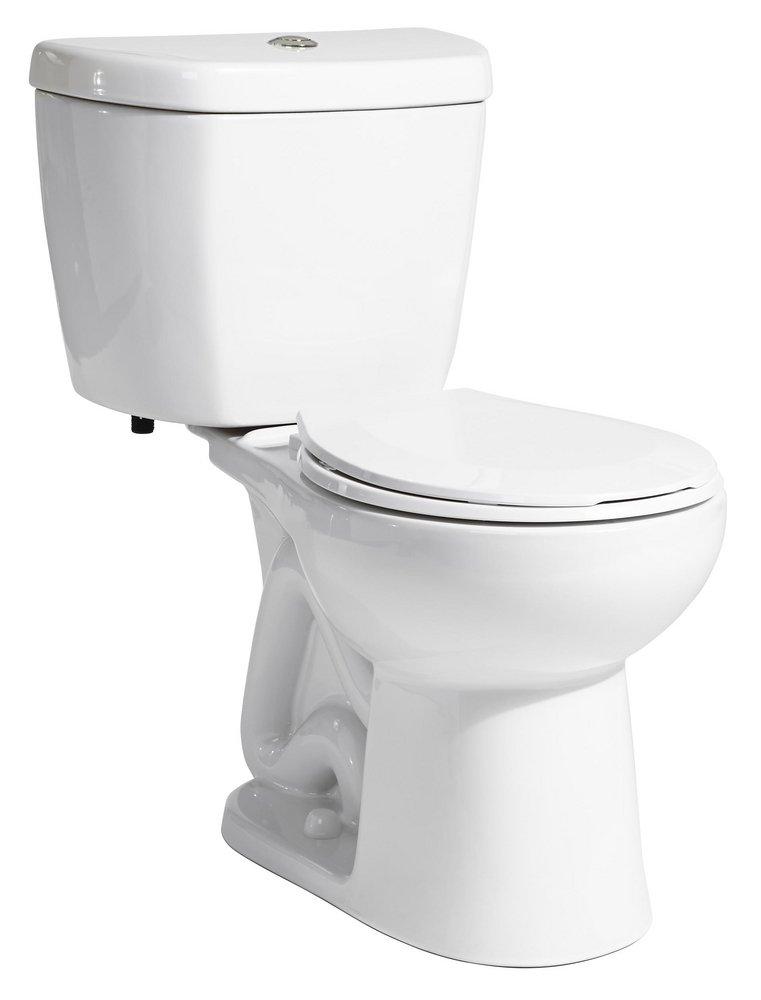 Niagara White 0.8 gpf Round Floor Mount Toilet Bowl 