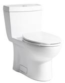 0.8 gpf Elongated Floor Mount One Piece Toilet in White