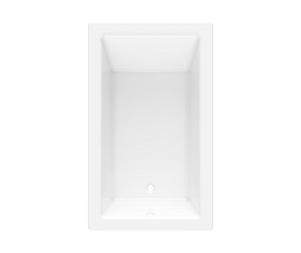 Cordova Coolers White 60 x 36 in. Soaker Drop-In Bathtub with Left Drain 