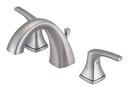 Gerber Plumbing Brushed Nickel Two Handle Widespread Bathroom Sink Faucet Lever Handle 