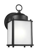 9.5W 1-Light Medium E-26 LED Outdoor Wall Sconce in Black