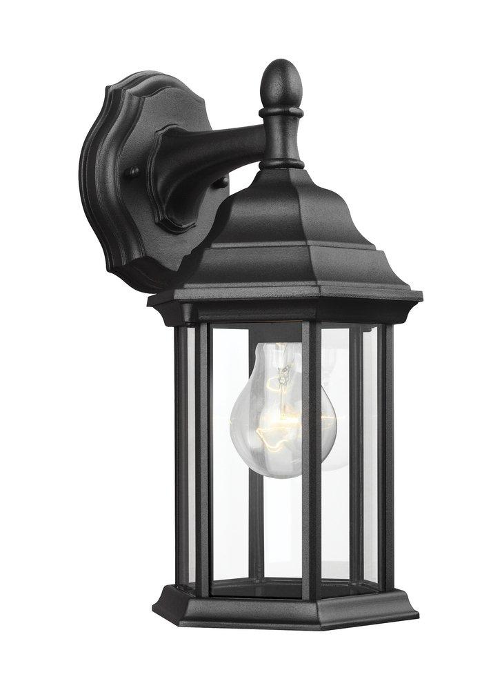 Visual Comfort & Co. Generation Lighting Black 100W 1-Light Medium E-26 Incandescent Outdoor Wall Sconce 