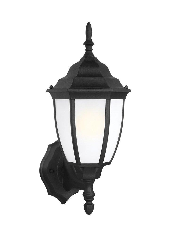 Visual Comfort & Co. Generation Lighting Black 100W 1-Light Medium E-26 Outdoor Wall Sconce 