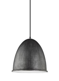 15-3/4 in. 9.5W 1-Light Medium E-26 A19 LED Pendant in Stardust