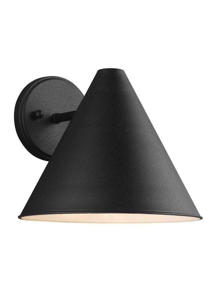Visual Comfort & Co. Generation Lighting Black 75W 1-Light Medium E-26 Incandescent Outdoor Wall Sconce 