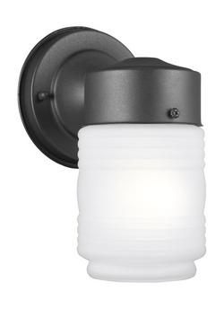 1-Light 7.5" Outdoor Wall Sconce in Black