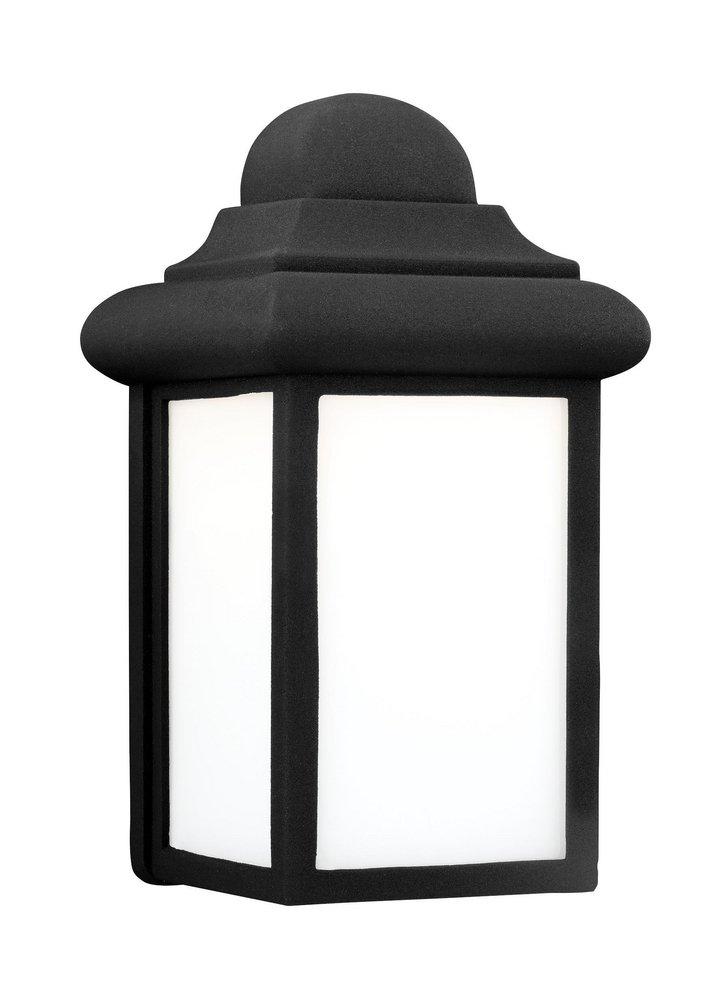 Visual Comfort & Co. Generation Lighting Black 9.5W 1-Light Medium E-26 LED Outdoor Wall Sconce 