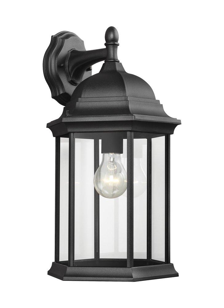 Visual Comfort & Co. Generation Lighting Black 100W 1-Light Medium E-26 Incandescent Outdoor Wall Sconce 