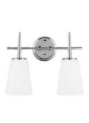 Visual Comfort & Co. Generation Lighting Polished Chrome 18.6W 2-Light Medium E-26 LED Vanity Fixture 