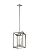 Visual Comfort & Co. Generation Lighting Washed Pine 60W 3-Light Candelabra E-12 Incandescent Foyer Lighting 