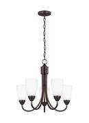 Visual Comfort & Co. Generation Lighting Burnt Sienna FIVE LIGHT CHANDELIER 
