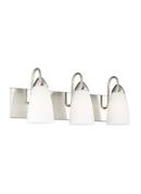 Visual Comfort & Co. Generation Lighting Brushed Nickel 75W 3-Light Medium E-26 Incandescent Vanity Fixture 