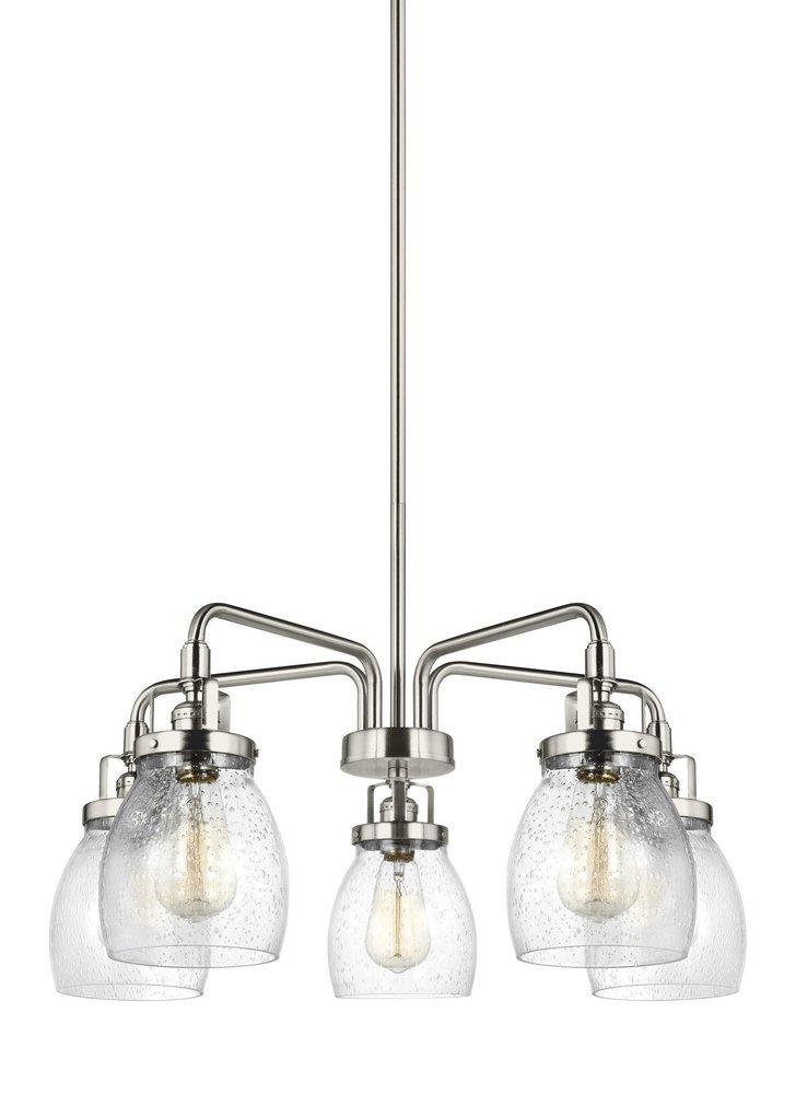 Visual Comfort & Co. Generation Lighting Brushed Nickel 23-7/8 in. 300W 5-Light Medium E-26 Incandescent Chandelier 