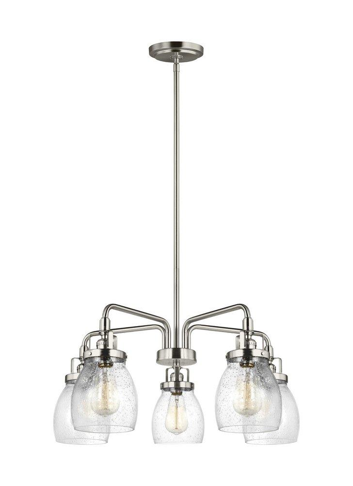 Visual Comfort & Co. Generation Lighting Brushed Nickel 23-7/8 in. 300W 5-Light Medium E-26 Incandescent Chandelier 