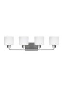 Visual Comfort & Co. Generation Lighting Brushed Nickel FOUR LIGHT WALL / BATH 