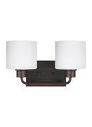 Visual Comfort & Co. Generation Lighting Burnt Sienna TWO LIGHT WALL / BATH 