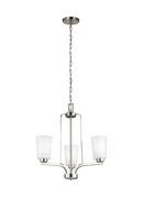 Visual Comfort & Co. Generation Lighting Brushed Nickel THREE LIGHT CHANDELIER 