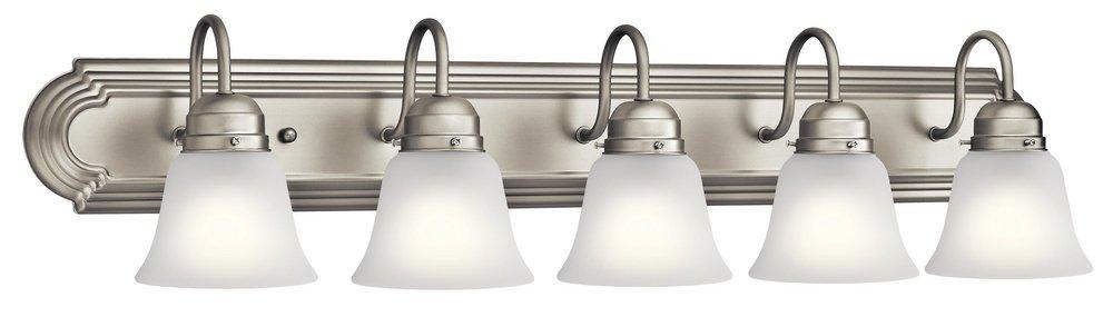 Kichler Lighting Brushed Nickel 100W 5-Light Medium E-26 Incandescent Vanity Fixture 