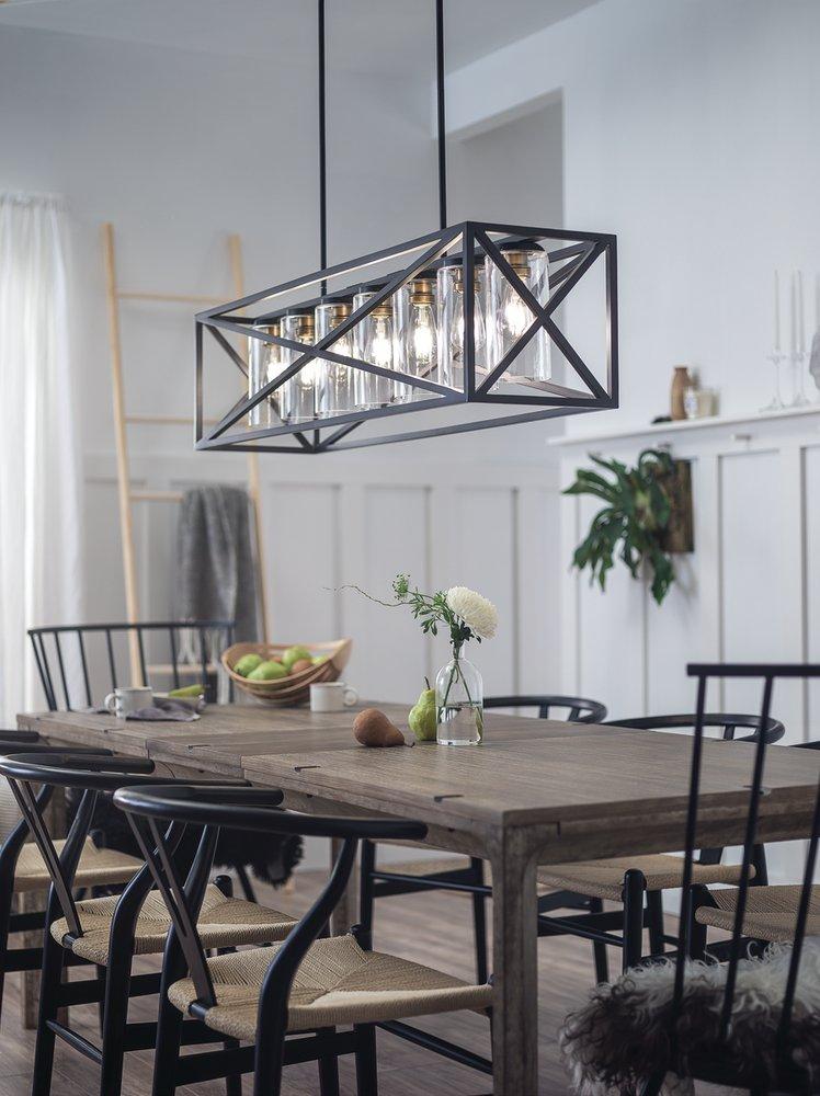 Kichler Lighting Black 60W 5-Light Chandelier 
