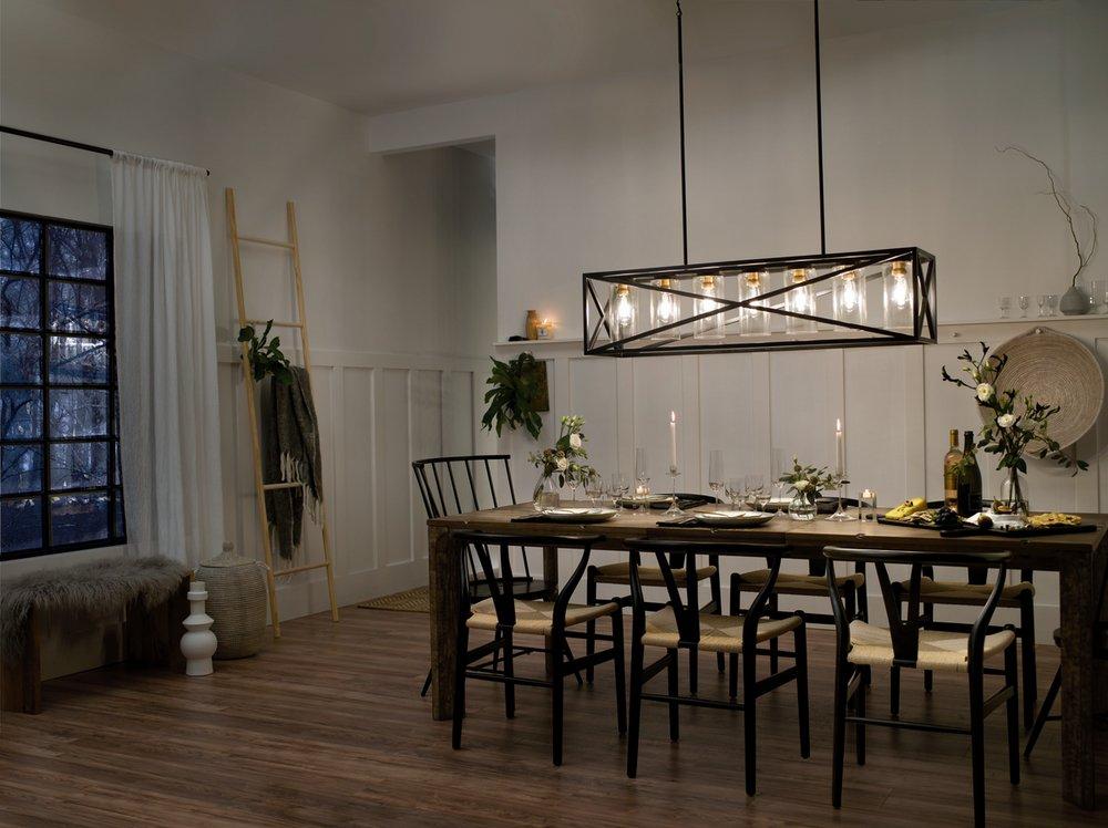 Kichler Lighting Black 60W 5-Light Chandelier 