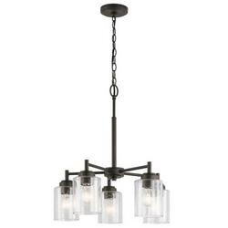 60W 5-Light Medium E-26 Incandescent Chandelier in Olde Bronze