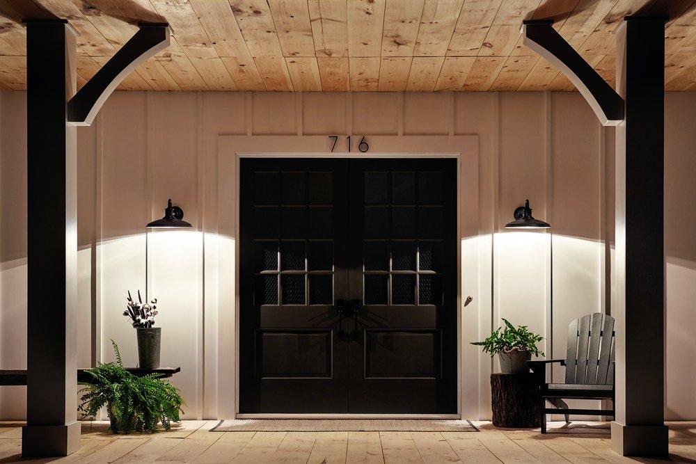 Kichler Lighting Textured Black 150W 1-Light Medium E-26 Incandescent Outdoor Wall Sconce 