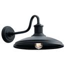 150W 1-Light Medium E-26 Incandescent Outdoor Wall Sconce in Textured Black