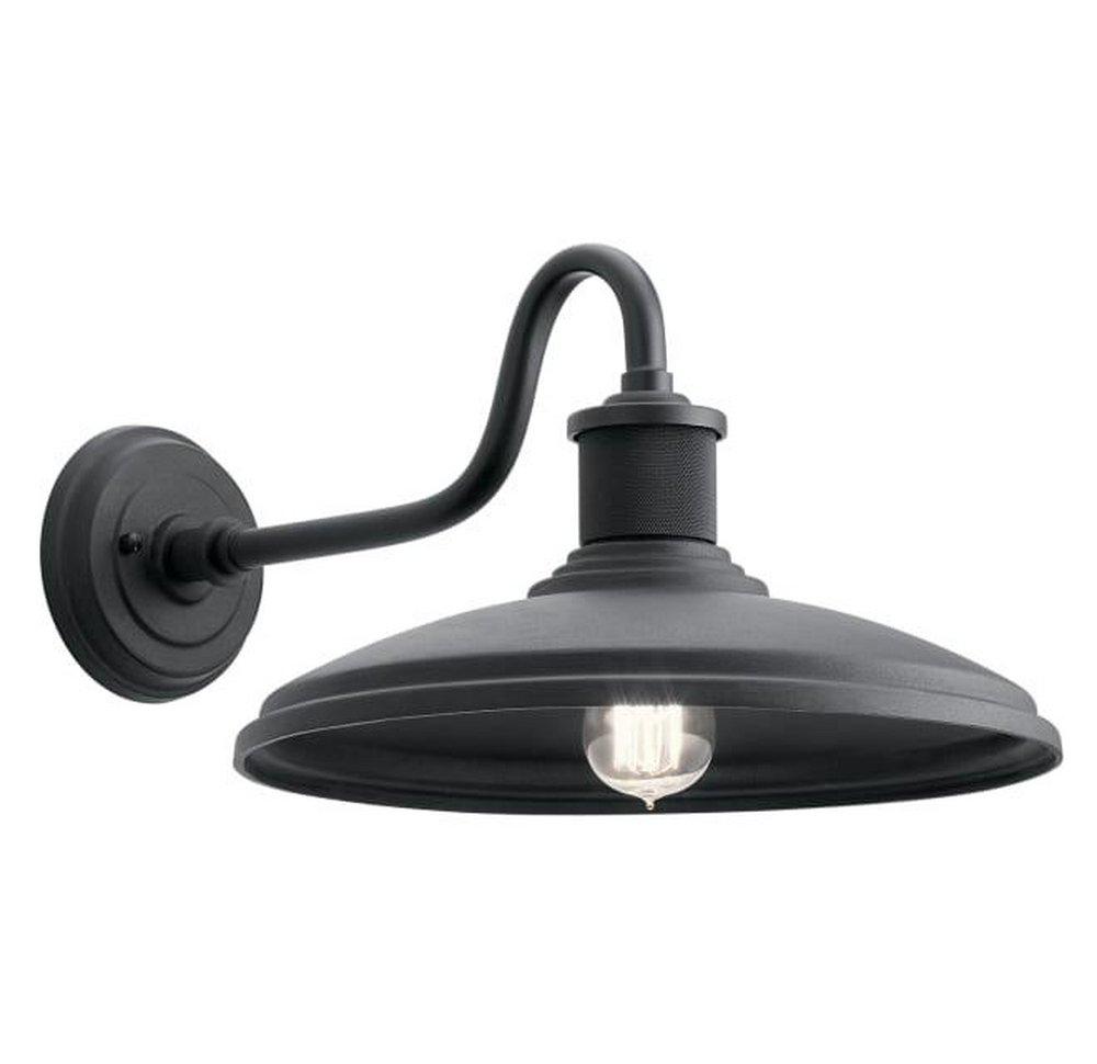 Kichler Lighting Textured Black 150W 1-Light Medium E-26 Incandescent Outdoor Wall Sconce 