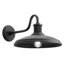 150W 1-Light Medium E-26 Incandescent Outdoor Wall Sconce in Textured Black