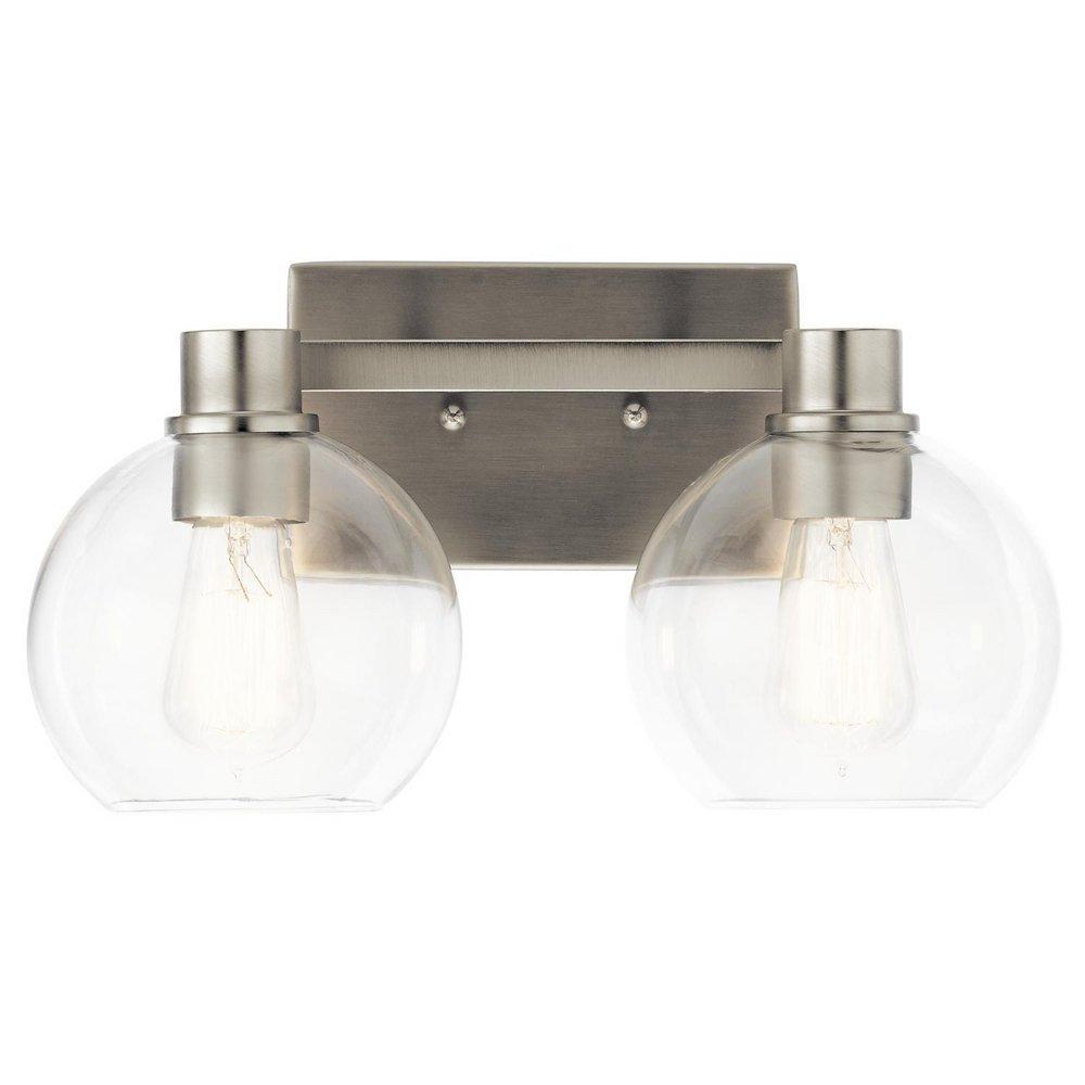 Kichler Lighting Brushed Nickel 60W 2-Light Medium E-26 Incandescent Vanity Fixture 
