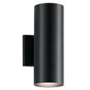 65W 2-Light Medium E-26 incandescent Outdoor Wall Sconce in Black