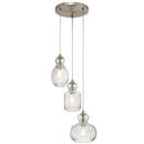 Kichler Lighting Brushed Nickel 75W 3-Light Medium E-26 Incandescent Pendant 