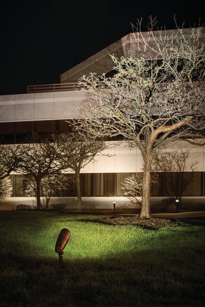 Kichler Lighting Textured Architectural Bronze 20.9W 1-Light LED Landscape Accent Light 