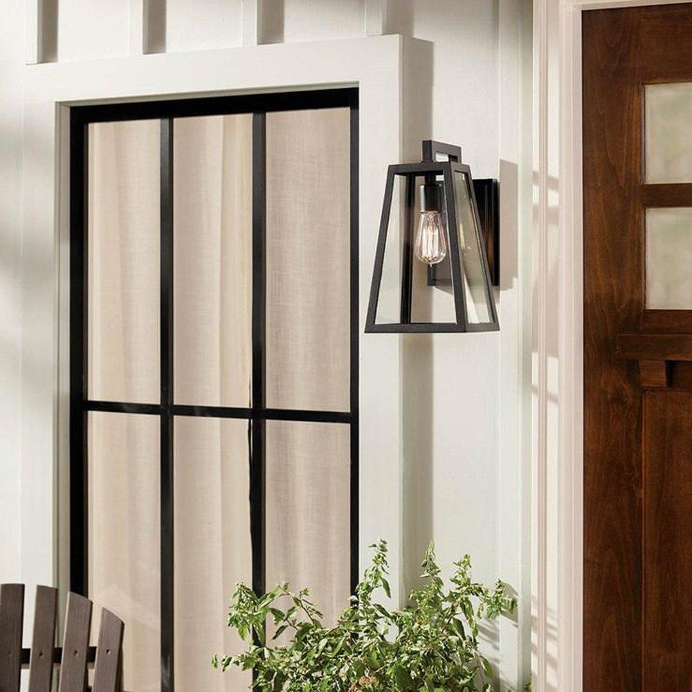 Kichler Lighting Textured Black 12.5W 1-Light 16 in. Outdoor Wall Sconce 