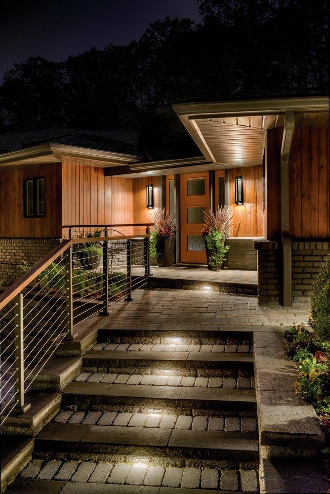 Kichler Lighting Textured Black 15W 2-Light Integrated LED Outdoor Wall Sconce 