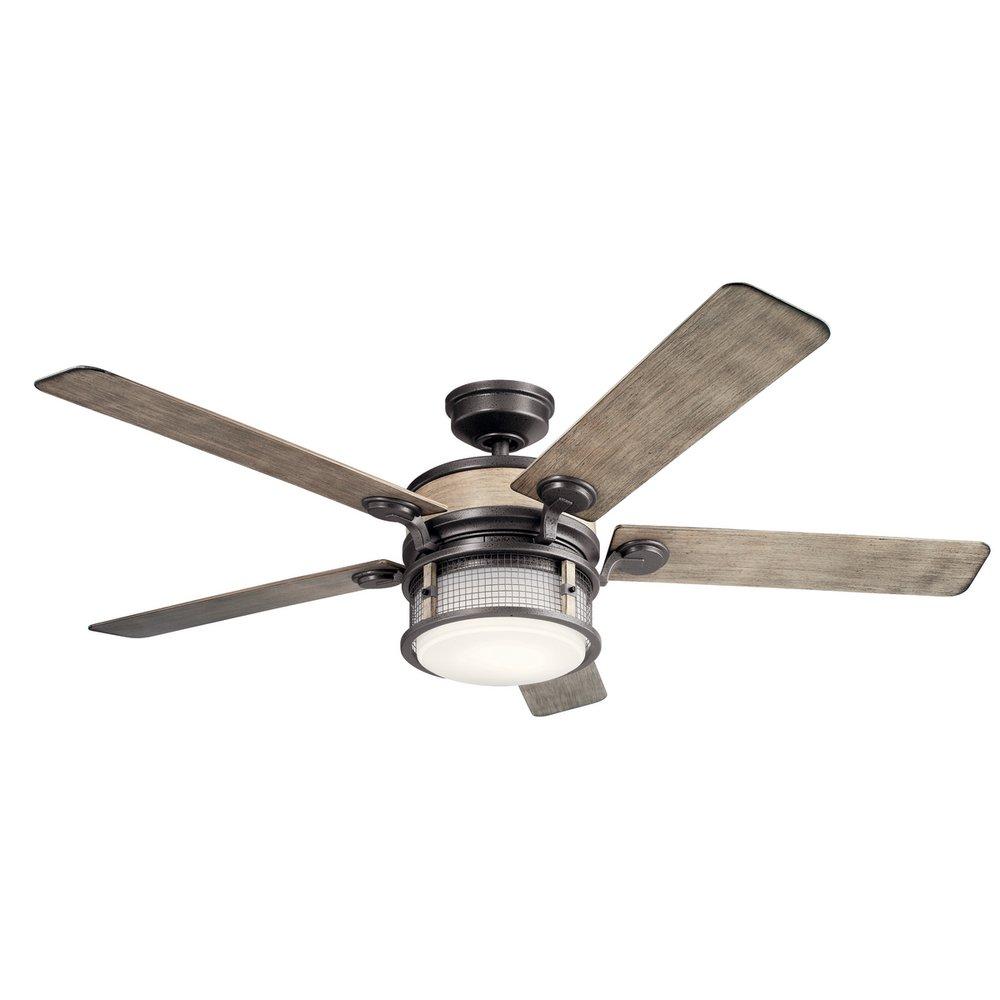 Kichler Lighting Anvil Iron 5-Blade Ceiling Fan with 60 in. Blade Span 