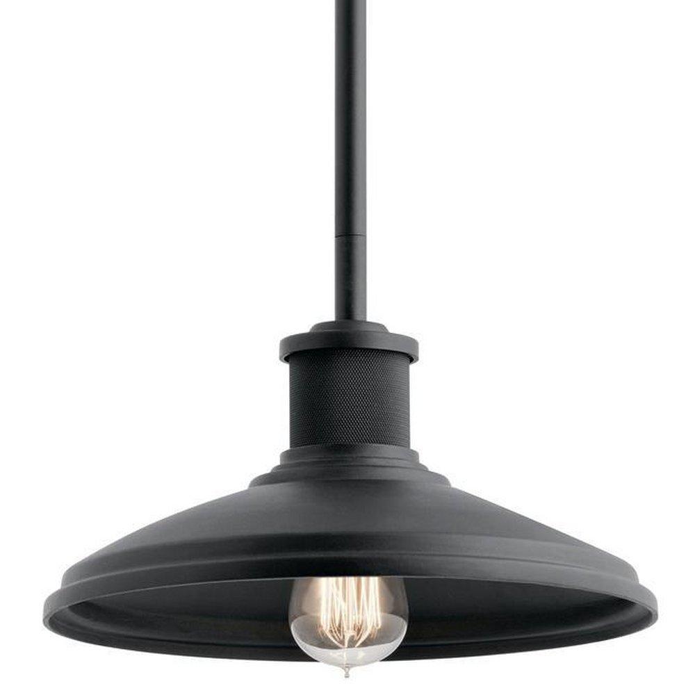 Kichler Lighting Textured Black 100W 1-Light Medium E-26 Incandescent Outdoor Pendant 