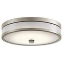 Kichler Lighting Brushed Nickel 3-3/4 x 12 in. 19W 1-Light LED Flush Mount Ceiling Fixture 