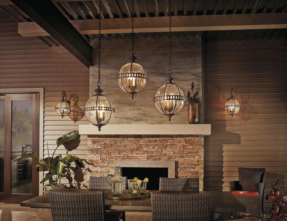 Kichler Lighting Olde Bronze 75W 3-Light Medium E-26 Incandescent Semi-Flush Mount Ceiling Fixture 